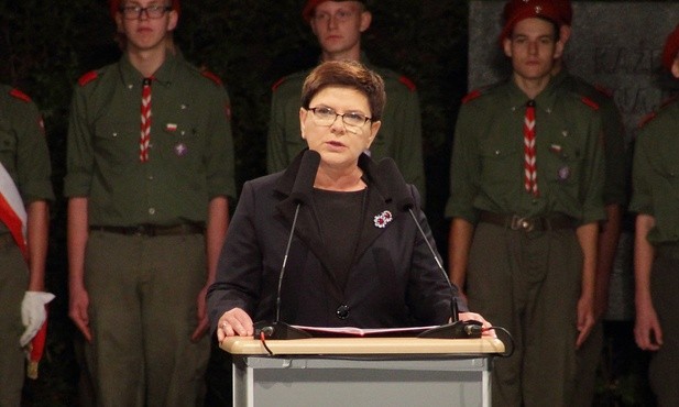 Przemówienie premier Beaty Szydło na Westerplatte