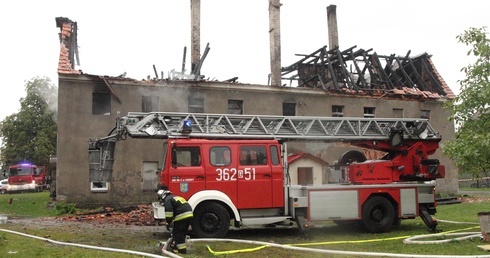 Spłonął budynek mieszkalny, w którym była kaplica
