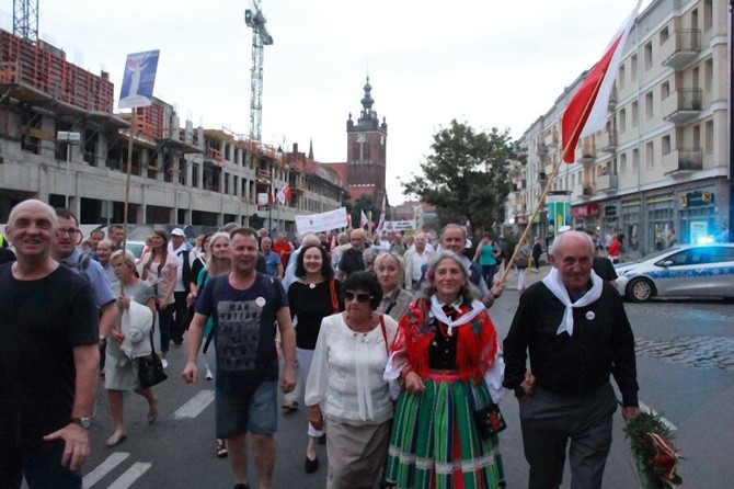 Manifestacja patriotyczna w rocznicę Porozumień Sierpniowych