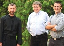 Duszpasterze akademiccy KUL.  Od lewej: o. Michał Masłowski,  o. Rafał Sztejka, o. Paweł Bucki.