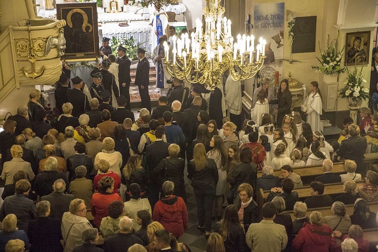 Dąbrówka. Powitanie jasngórskiej ikony