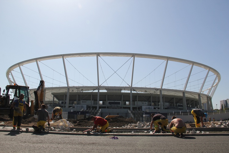 Stadion Śląski przed otwarciem