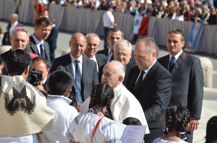 Zdjęcia ze spotkania z papieżem Franciszkiem