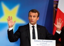 Macron proponuje wspólny budżet strefy euro 