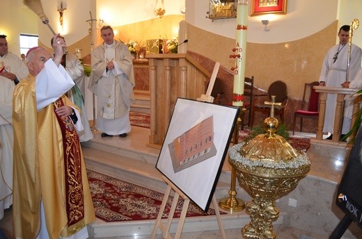 Poświęcenie kamienia węgielnego w Radwanowicach