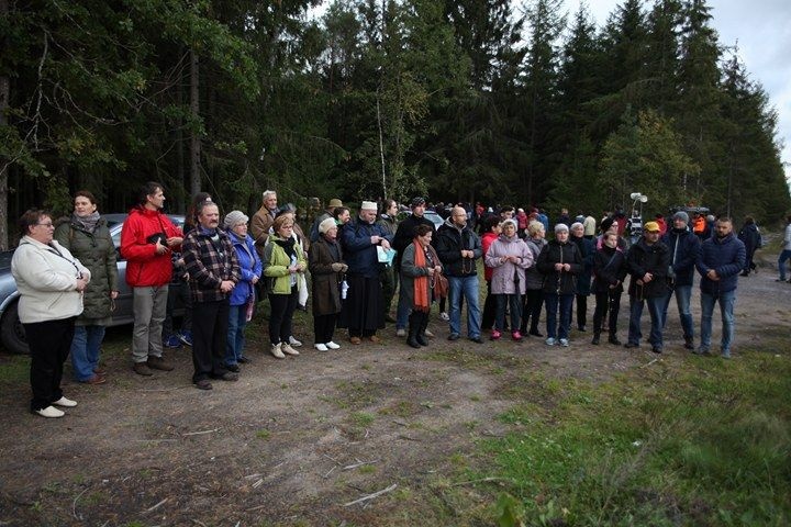 Przasnyszanie modlili się na granicy z Obwodem Kaliningradzkim