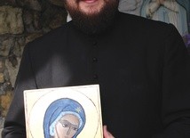 Pierwszą ikoną, którą napisał ks. Sebastian, jest ikona Matki Bożej Oblubienicy Ducha Świętego.