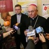 Konferencja prasowa, podczas której metropolita lubelski dziękował mediom za relacje ze ŚDM