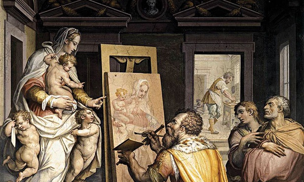 Giorgio VasariŚw. Łukasz malujący Madonnę fresk, ok. 1565kościół Santissima Annunziata, Florencja