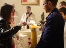 Po Mszy św. odbył się chrzest pragnienia, w trakcie którego rodzice mogli nadać imię swojemu dziecku.
