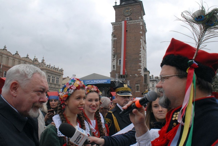 Finał Roku Kościuszki na krakowskim Rynku Głównym