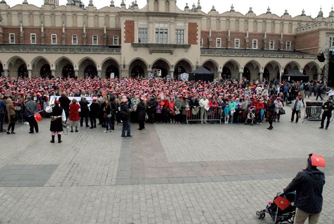 Finał Roku Kościuszki na krakowskim Rynku Głównym