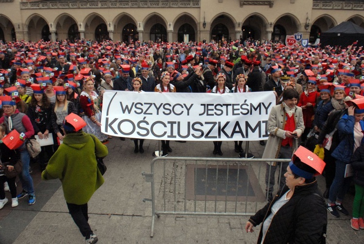 Finał Roku Kościuszki na krakowskim Rynku Głównym