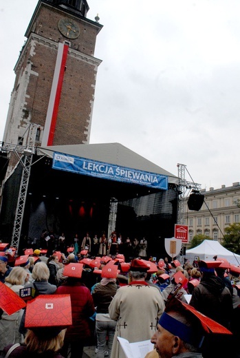 Finał Roku Kościuszki na krakowskim Rynku Głównym