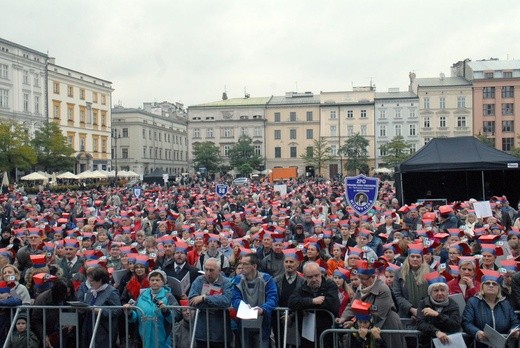 Finał Roku Kościuszki na krakowskim Rynku Głównym