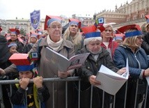 Finał Roku Kościuszki na krakowskim Rynku Głównym