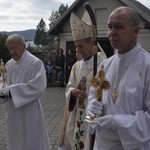 Święci Jan Paweł II i Maksymilian Kolbe w Muszynie