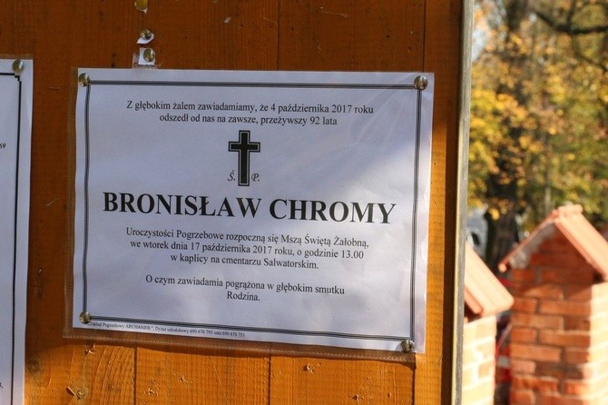 Pogrzeb Bronisława Chromego