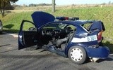 Rozbite auto, w którym zginęła policjantka