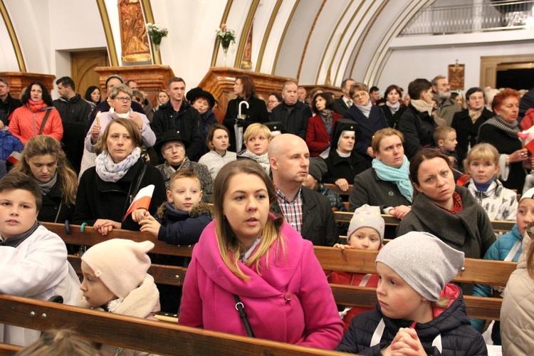 Powitanie w parafii św. Jana Chrzciciela w Mińsku