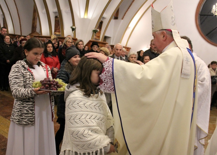 Powitanie w parafii św. Jana Chrzciciela w Mińsku