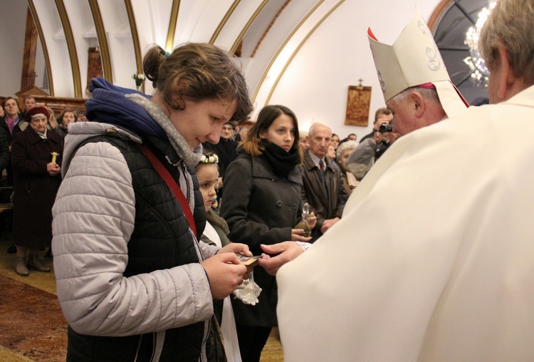 Powitanie w parafii św. Jana Chrzciciela w Mińsku