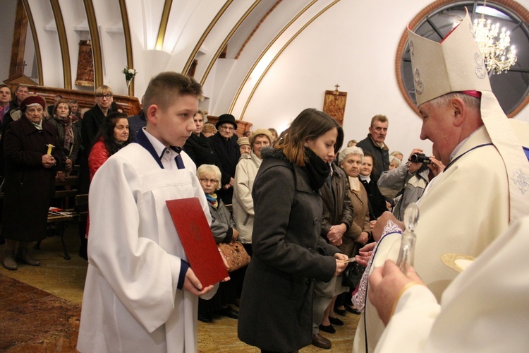 Powitanie w parafii św. Jana Chrzciciela w Mińsku