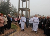 Wprowadzenie relikwii św. Jana Pawła II do parafii w Bobrownikach