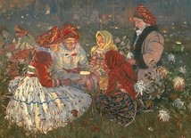 Joža Uprka "Zaduszki", olej na płótnie, 1897 Galeria Narodowa, Praga