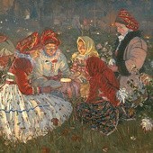 Joža Uprka "Zaduszki", olej na płótnie, 1897 Galeria Narodowa, Praga