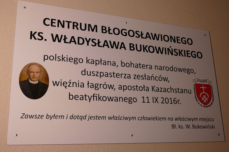 Poświęcenie Centrum Błogosławionego ks. Władysława Bukowińskiego w Zagórniku