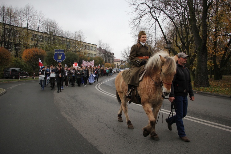 Marsz patriotyczny w Łowiczu