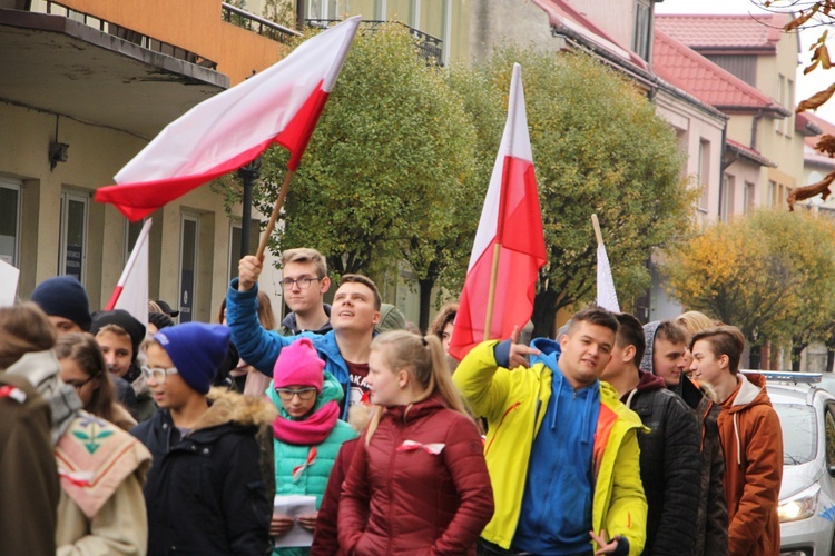 Marsz patriotyczny w Łowiczu