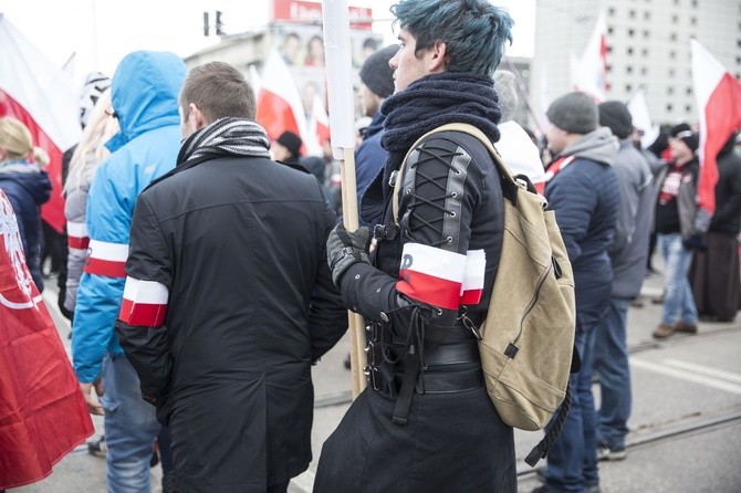 Tysiące flag pod hasłem "My chcemy Boga" 