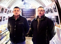 ▲	Ireneusz Okoń i Andrzej Habraszka, inicjatorzy udostępnienia schronu.