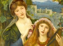 Marie Spartali Stillman "Dzieciństwo św. Cecylii", kredka i akwarela na papierze, 1883 kolekcja prywatna