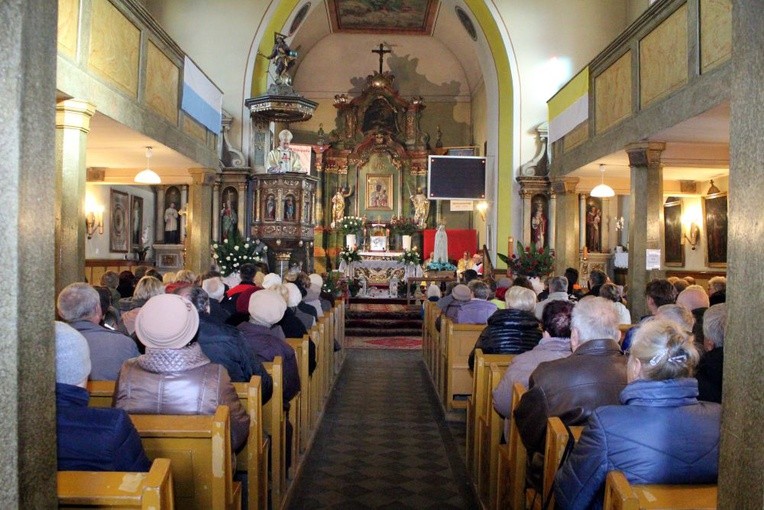 Poświęcenie figury w Dziećmorowicach