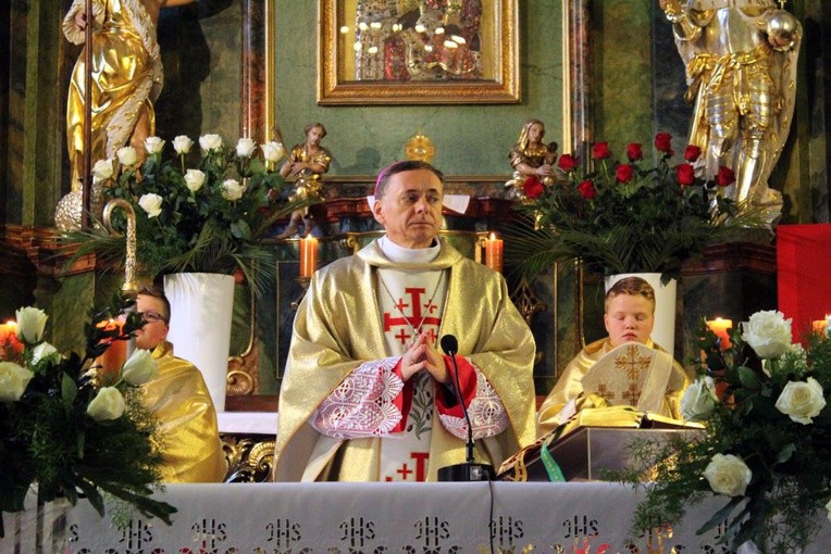 Poświęcenie figury w Dziećmorowicach