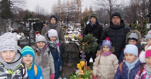 Knurowianie na grobie w Zakopanem