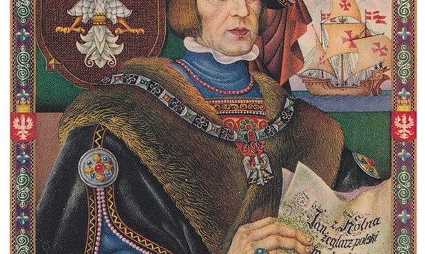 Jan z Kolna, fragment cyklu: Obrazy z chlubnych dni Braterstwa Polsko-Amerykańskiego, przygotowanego na Wystawę Światową w Nowym Jorku w 1939 r. przez Artura Kszyka