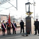 Poświęcenie figury św. Katarzyny na dworcu w Gliwicach