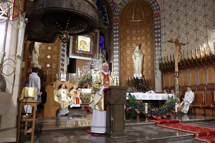 Poświęcenie wieży kościoła w Prokocimiu