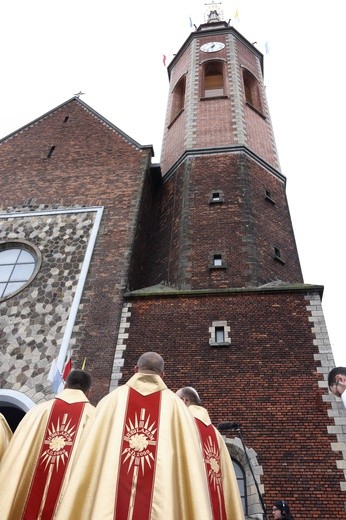 Poświęcenie wieży kościoła w Prokocimiu
