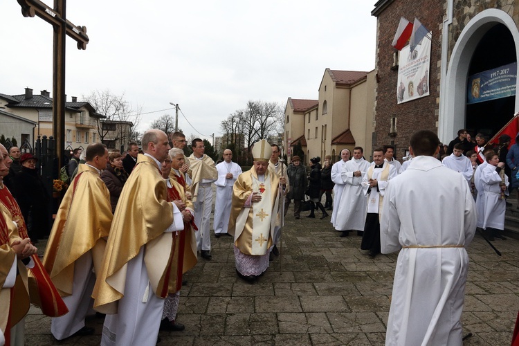 Poświęcenie wieży kościoła w Prokocimiu