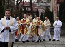 Poświęcenie wieży kościoła w Prokocimiu