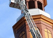 Ćwiczenia przeciwpożarowe w kościele