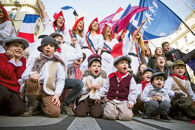 Manifestacja w obronie rodziny, zorganizowana przez La Manif Pour Tous w Paryżu w lutym 2014 roku.