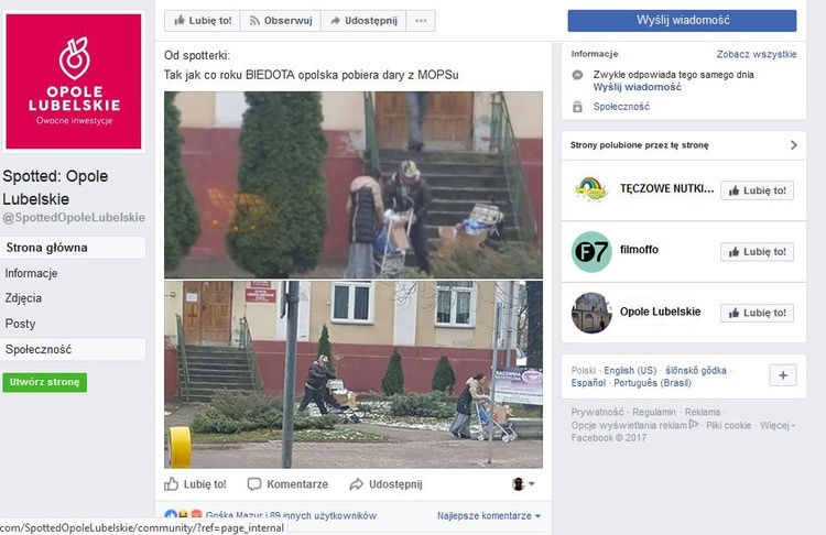 Niedopuszczalny post na Spotted: Opole Lubelskie 