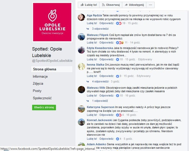 Niedopuszczalny post na Spotted: Opole Lubelskie 