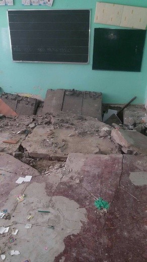 Wybuch w szkole w Paprocicach